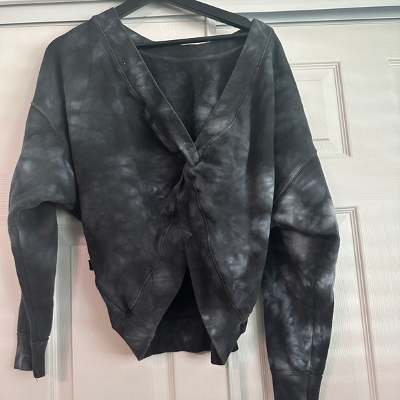 Joylab - reversible French terry pullover - black tie dye - Picture 5 of 8